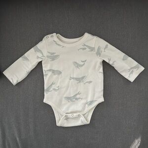NWOT Pehr whale long-sleeve onesie